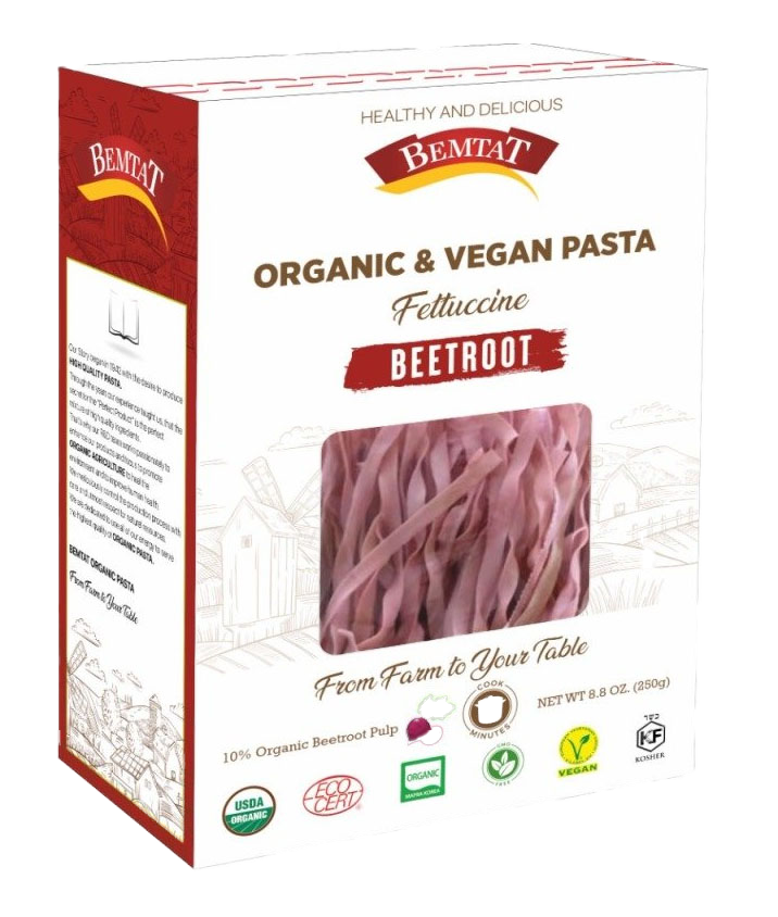 Organik & Vegan Pancarlı Fettucini Makarna   250 gr.